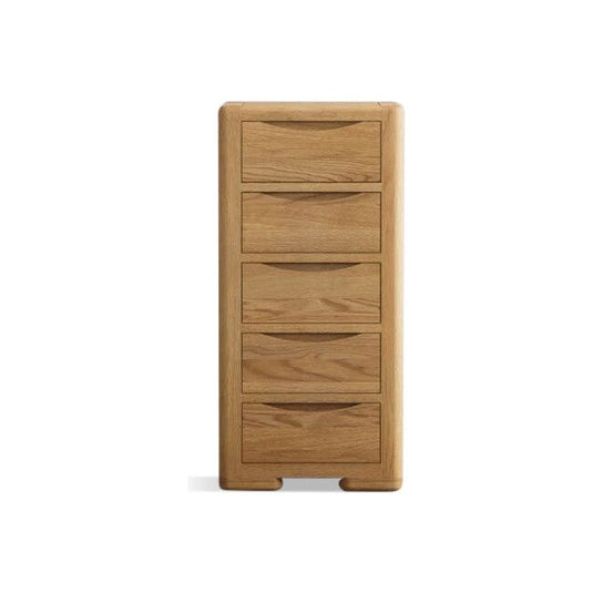 Dereham Solid Oak 5 Drawer Tallboy