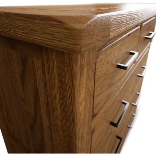 Brantham Rustic Solid Oak 2 Over 3 Chest of drawers Chest of Drawers Country Rustic