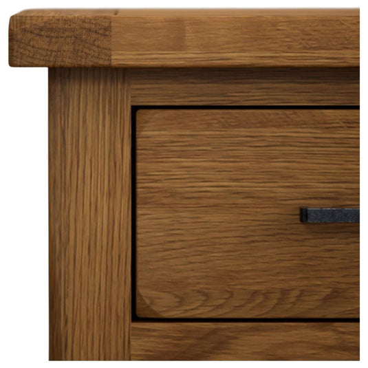 Brantham Rustic Solid Oak Wide Chest Of Drawers Bookcases Country Rustic