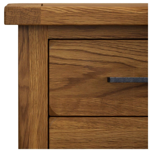 Brantham Rustic Solid Oak 5 Drawer Tallboy Chest of Drawers Brantham Rustic