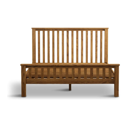 Brantham Rustic Solid Oak Kingsize Bed Beds Country Rustic