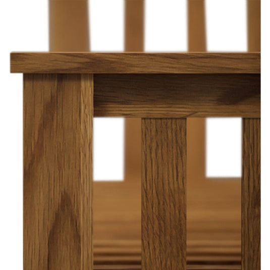 Brantham Rustic Solid Oak Kingsize Bed Beds Country Rustic