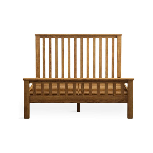 Brantham Rustic Solid Oak Double Bed Beds Country Rustic
