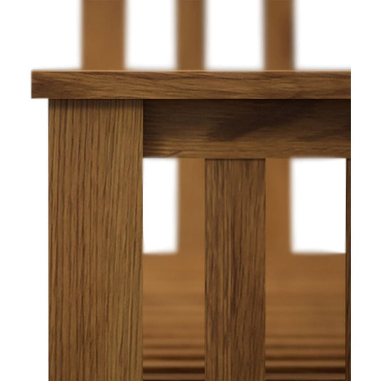 Brantham Rustic Solid Oak Double Bed Beds Country Rustic