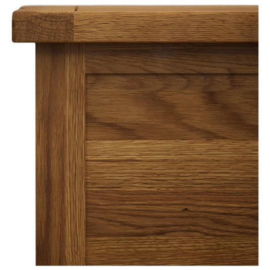 Brantham Rustic Solid Oak Blanket Box Blanket Boxes Country Rustic