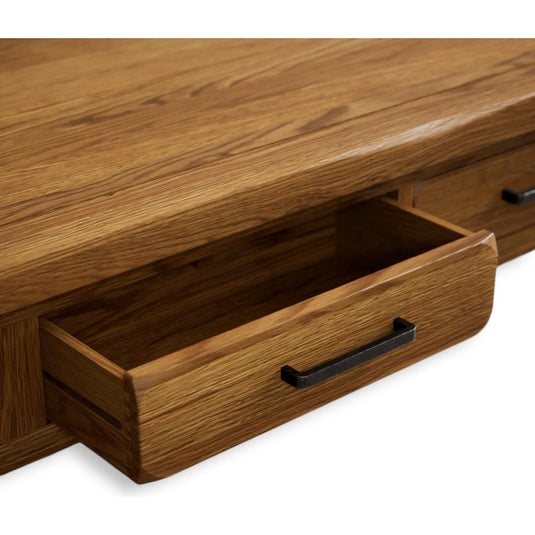 Country Rustic Solid Oak 4 Drawer Coffee Table Coffee Tables Country Rustic