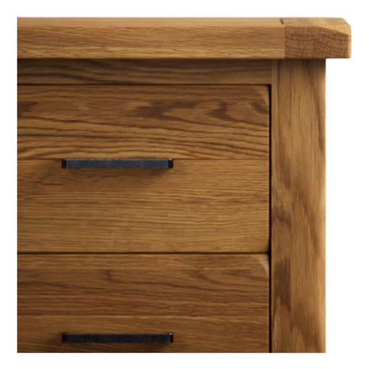 Brantham Rustic Solid Oak 3 Drawer Dressing Table Dressing Table Brantham Rustic