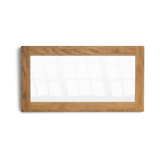 Brantham Rustic Solid Oak Wall Mirror Mirrors Country Rustic