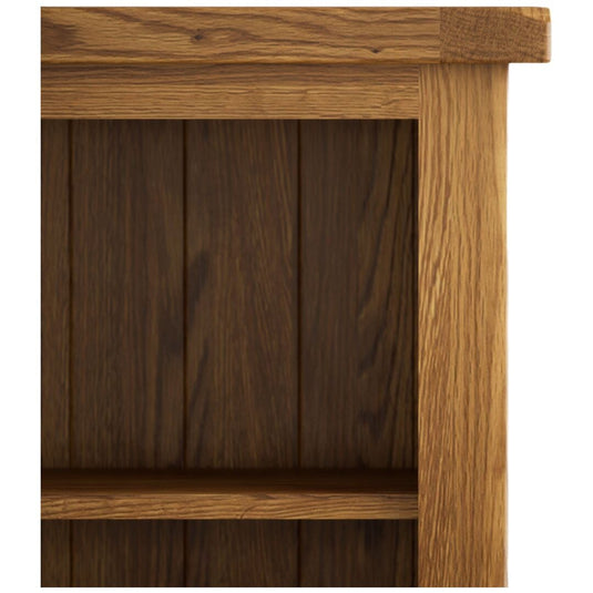 Brantham Rustic Solid Oak Large Bookcase Bookcases Country Rustic