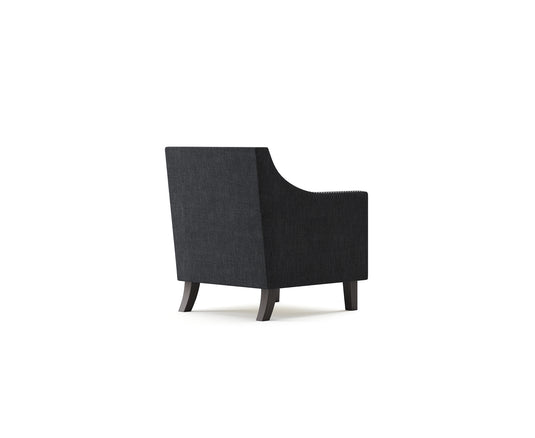 Highfield Black Linen Armchair
