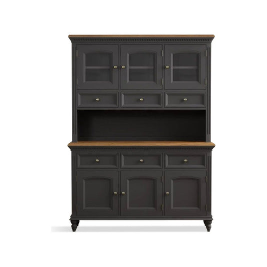 Philippe Oak and Charcoal Grey Painted Large Dresser