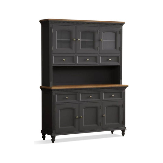 Philippe Oak and Charcoal Grey Painted Large Dresser
