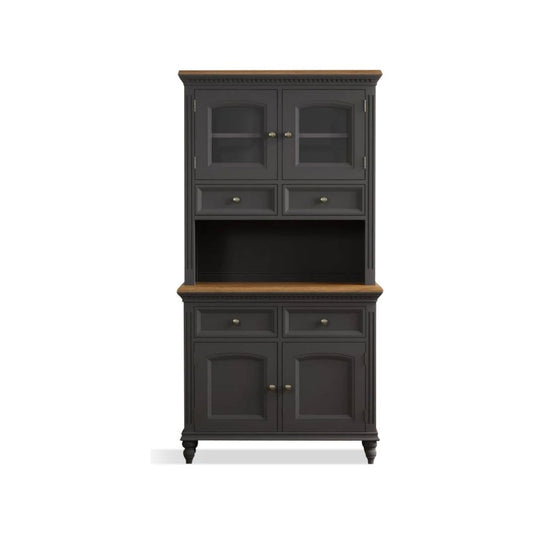 Philippe Oak and Charcoal Grey Painted Small Dresser