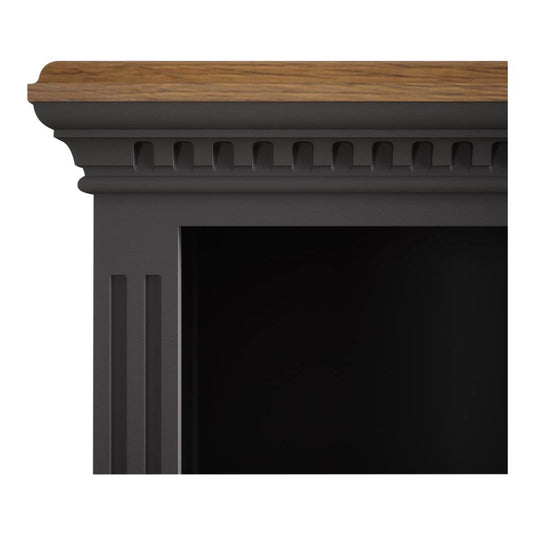 Philippe Oak and Charcoal Grey Painted Tall Bookcase