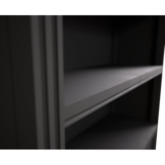 Philippe Oak and Charcoal Grey Painted Low Bookcase