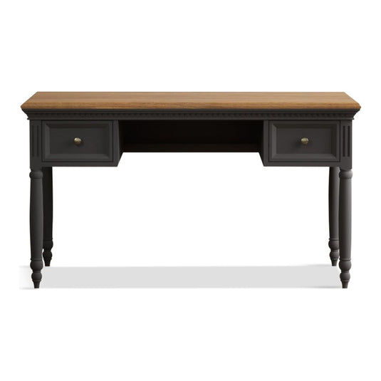 Philippe Oak and Charcoal Grey Painted Computer Desk