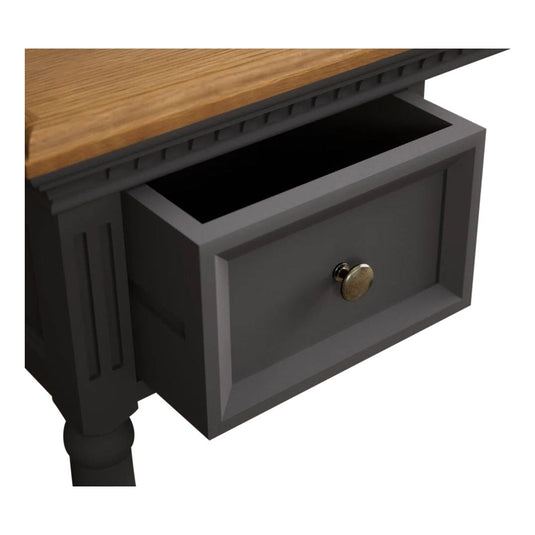 Philippe Oak and Charcoal Grey Painted Dressing Table Set