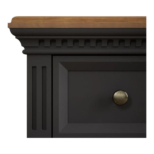 Philippe Oak and Charcoal Grey Painted Dressing Table Set