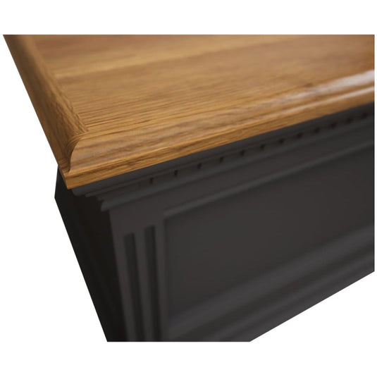 Philippe Oak and Charcoal Grey Painted Blanket Box