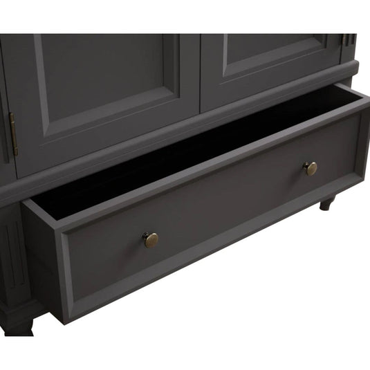 Philippe Oak and Charcoal Grey Painted Double Wardrobe