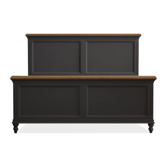 Philippe Oak and Charcoal Grey Painted Super King Bed