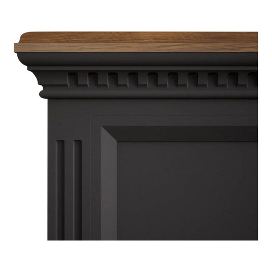 Philippe Oak and Charcoal Grey Painted Kingsize Bed