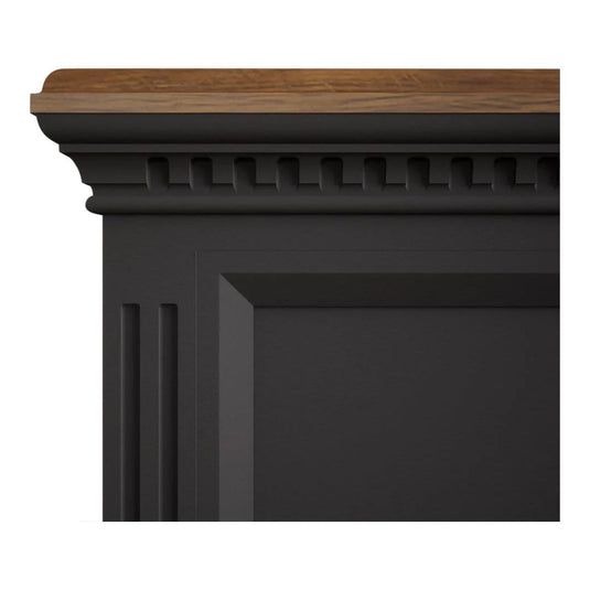 Philippe Oak and Charcoal Grey Painted Super King Bed