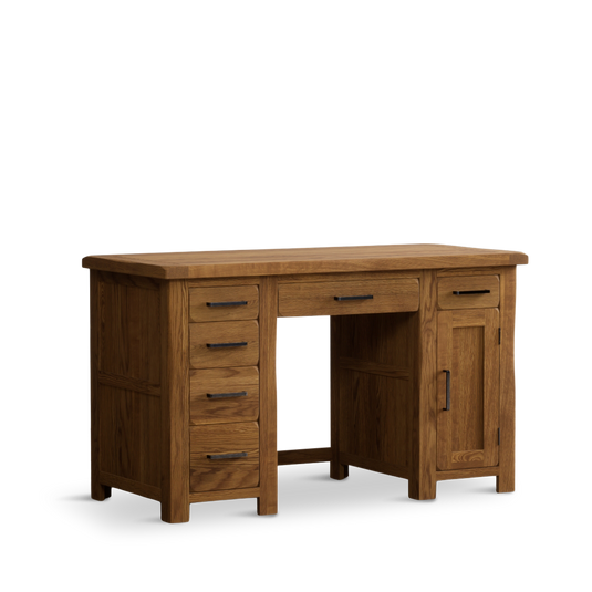 Harleston Rustic Solid Oak Computer Desk