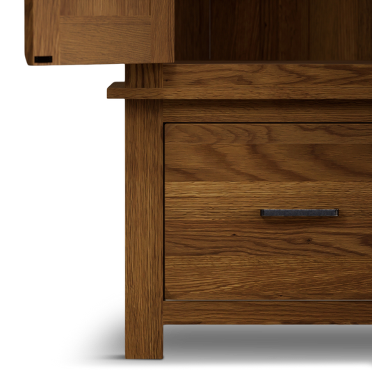 Harleston Rustic Solid Oak Double Wardrobe