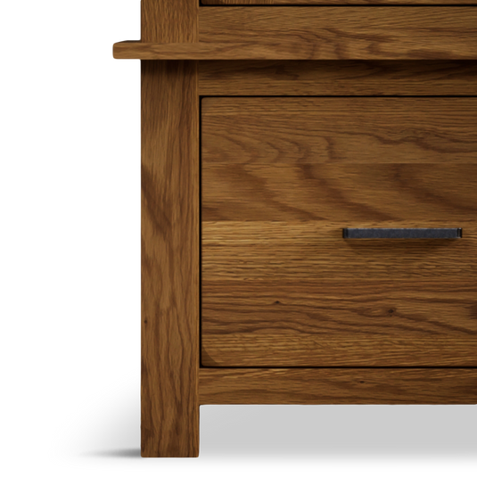 Harleston Rustic Solid Oak Double Wardrobe