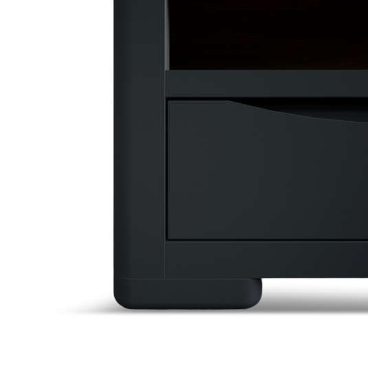 Blair Dark Blue Painted and Rustic Top 4 Drawer Coffee Table