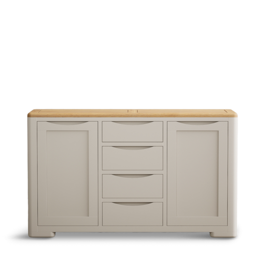 Canberra Soft White Painted Large Sideboard