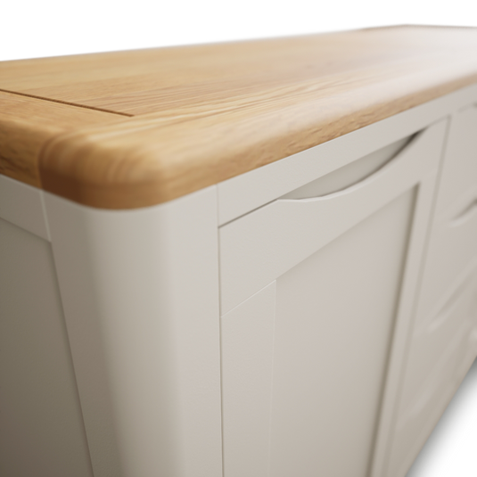 Canberra Soft White Painted Large Sideboard