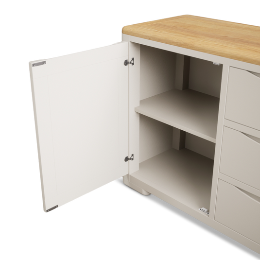 Canberra Soft White Painted Extra Large Sideboard