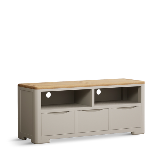 Canberra Soft White Painted Large TV Cabinet