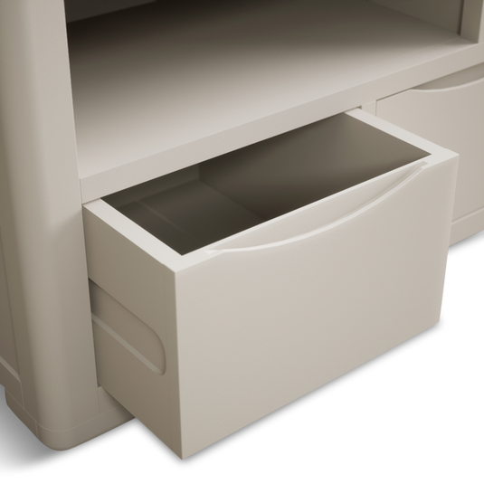 Canberra Soft White Painted Large TV Cabinet