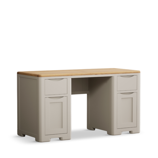 Canberra Soft White Painted Computer Desk