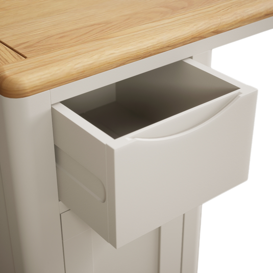 Canberra Soft White Painted Computer Desk