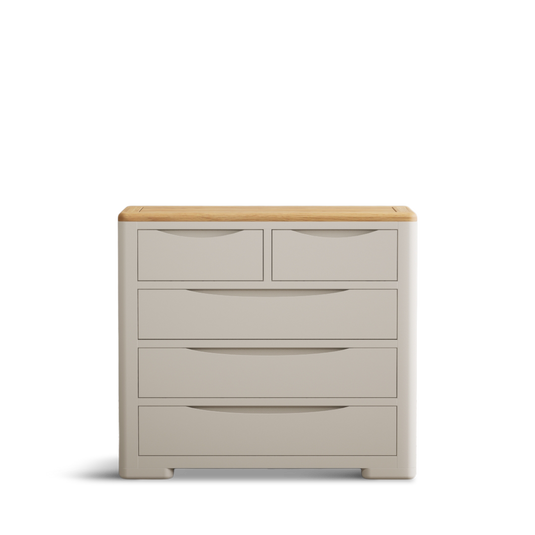 Canberra Soft White Painted Chest of Drawers