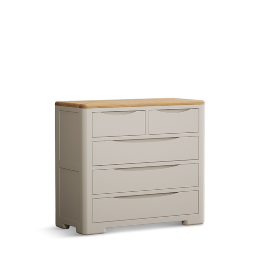 Canberra Soft White Painted Chest of Drawers