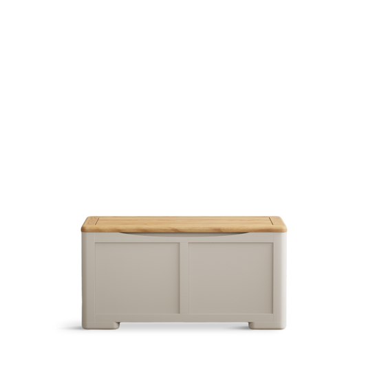 Canberra Soft White Painted Blanket Box