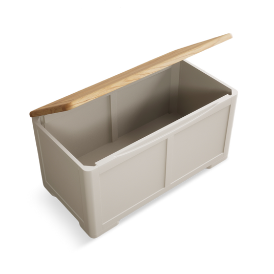 Canberra Soft White Painted Blanket Box