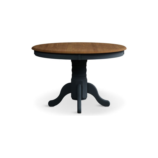 Whatley 120cm Oak and Dark Blue Painted Dining Table