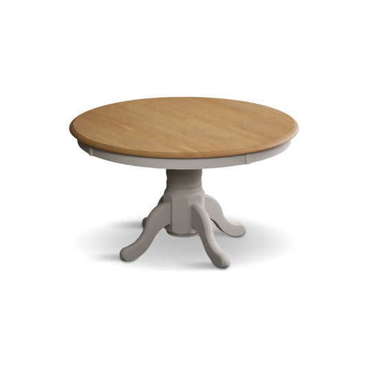 Whatley 120cm Oak and Soft White Painted Dining Table