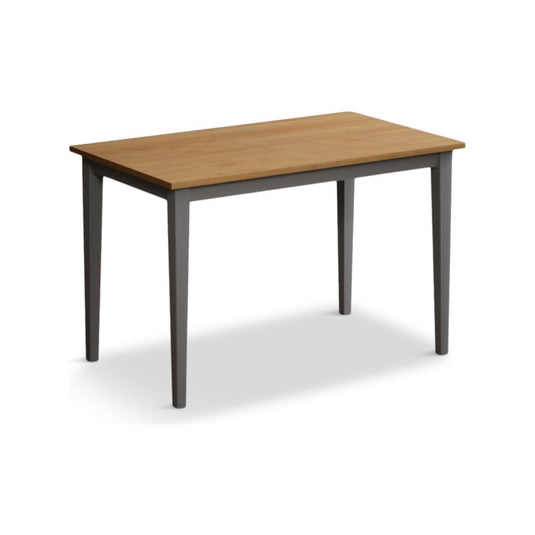 Castleton 114cm Grey and Oak Painted Dining Table Dining Table Castleton