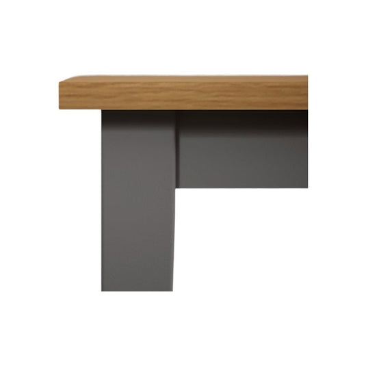 Castleton 114cm Grey and Oak Painted Dining Table Dining Table Castleton