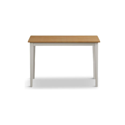 Castleton 114cm White and Oak Painted Dining Table Dining Table Castleton