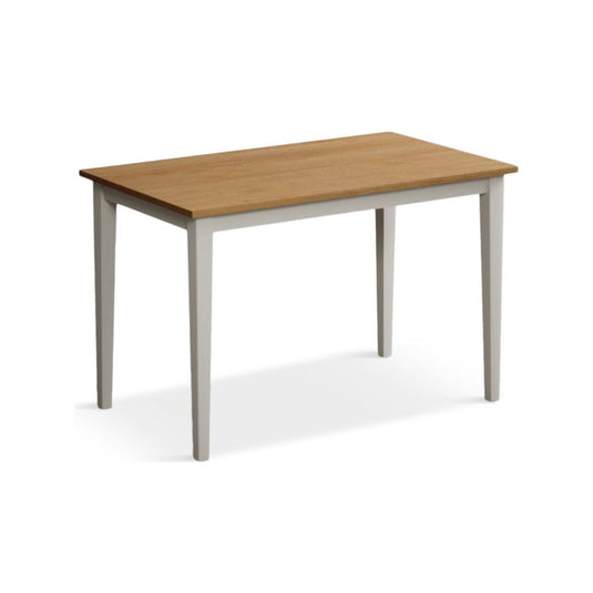 Castleton 114cm White and Oak Painted Dining Table Dining Table Castleton