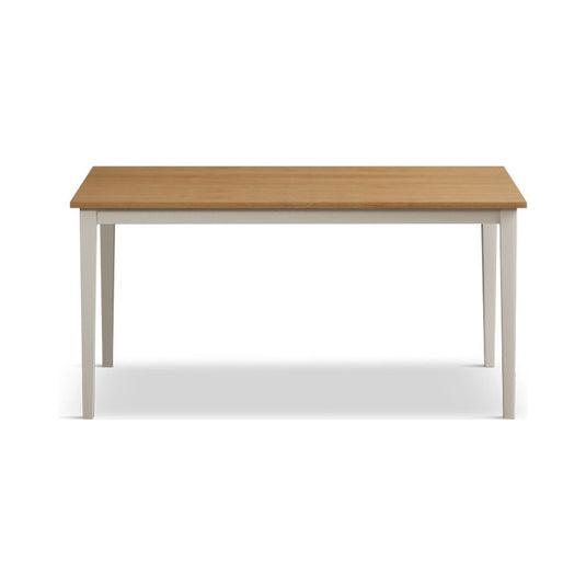 Faversham 150cm Solid Oak and Cream Painted Dining Table