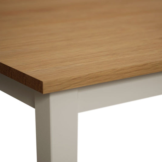Faversham 150cm Solid Oak and Cream Painted Dining Table